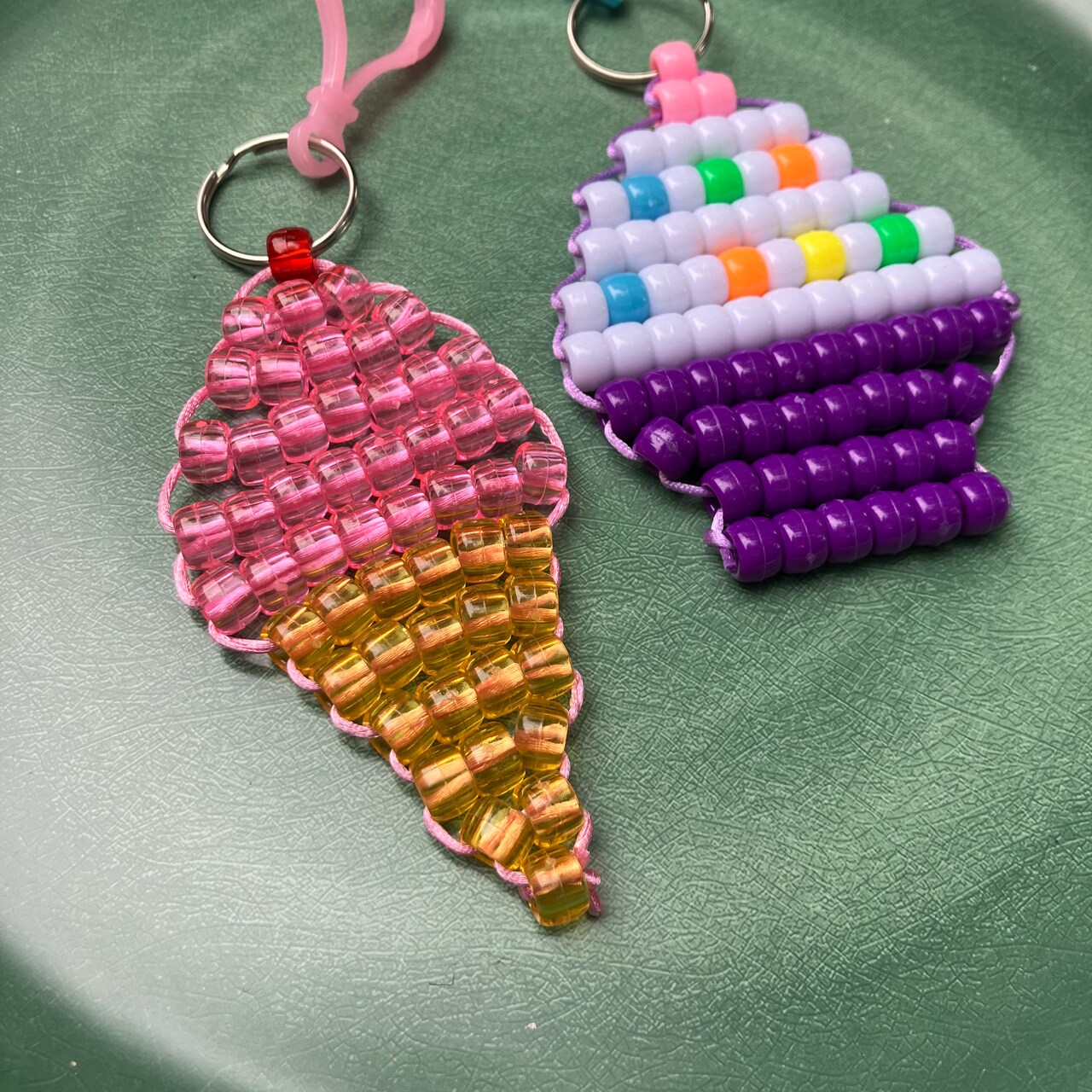 Kids Club Pony Bead Backpack Pull or Keychain with Creatology